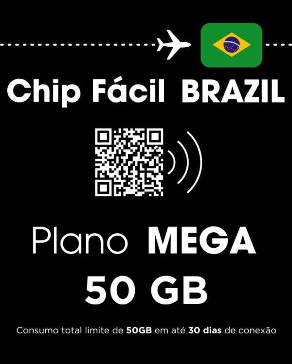 Plano MEGA - Foreigners in Brazil 50 Gigas