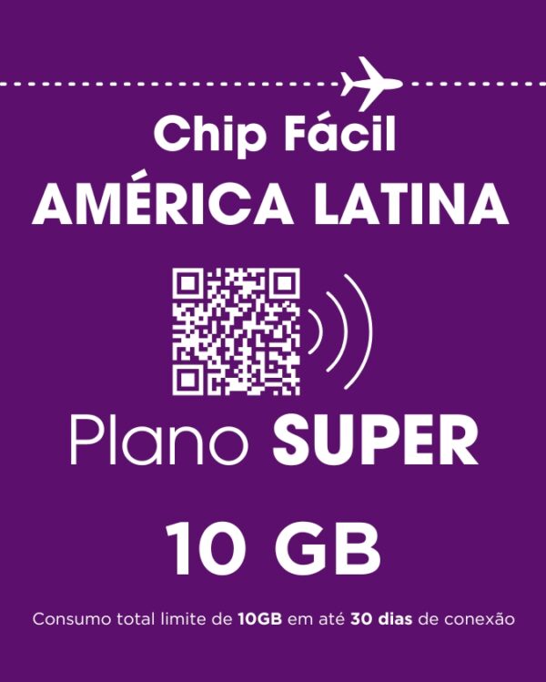 Plano SUPER -  AMÉRICA LATINA 10 Gigas